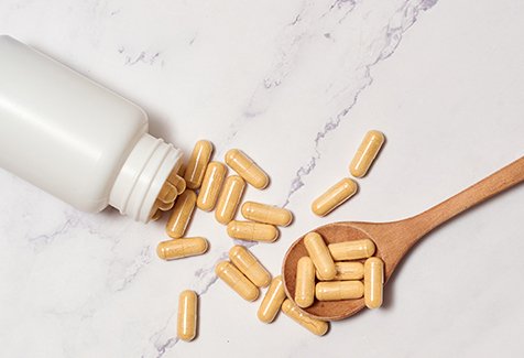 Probiotic pills for better digestion and intestinal flora